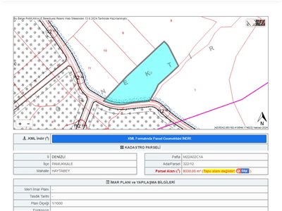 LANDEX OFFICE den Akköy de Satılık 8400 m2 Zeytinlik.